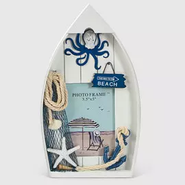 Фоторамка Liansheng белая лодка 15.5x3x27 см