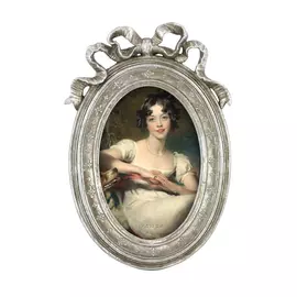 Фоторамка настольная Glasar овальная с декором 16x2x23 см