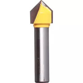 Фреза пазовая Brigadier Галтельная V-образная Д4,4, D1,27, Хвостик 8 мм