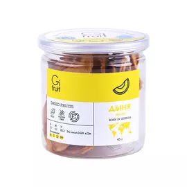 Фрукты сушеные Gifruit Дыня, 45 г банка