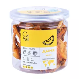 Фрукты сушеные Gifruit Дыня, 90 г