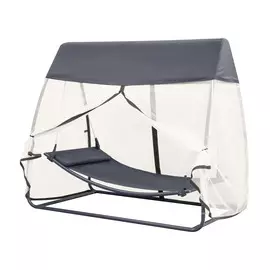 Гамак стальной Linya с матрасом 234х138х203 см серый