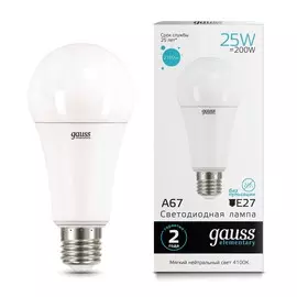Лампа Gauss LED Elementary A67 25W E27 4100K