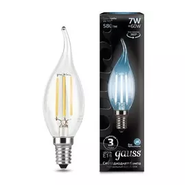 Лампа Gauss LED Filament Candle tailed E14 7W 4100К