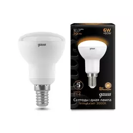 Gauss LED Reflector R50 E14 6W 2700K 1/10/50