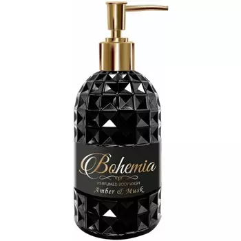 Гель Bohemia для душ парфюмированный с дозатором, амбра и мускус 500 мл