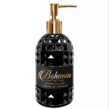 Гель Bohemia для душ парфюмированный с дозатором, вишня и табак 500 мл