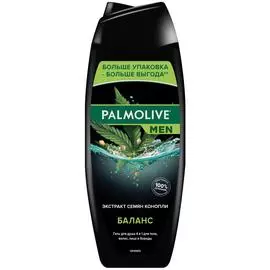 Гель для душа 4в1 Palmolive Men Баланс с экстрактом семян конопли 500 мл