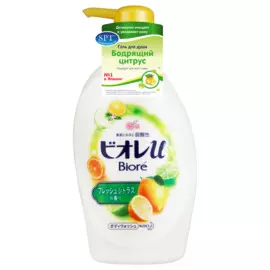 Гель для душа Biore Бодрящий цитрус 480 мл