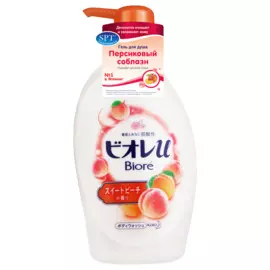 Гель для душа Biore Персиковый соблазн 480 мл