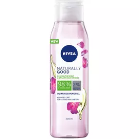 Гель для душа Nivea Naturally Good с ароматом розы и биоаргановым маслом 300 мл
