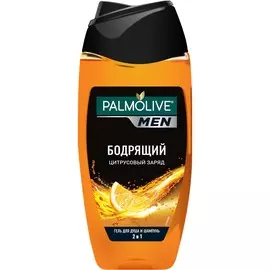 Гель для душа мужской Palmolive MEN Бодрящий Цитрусовый Заряд 3 в 1 тела, волос и лица, 250 мл