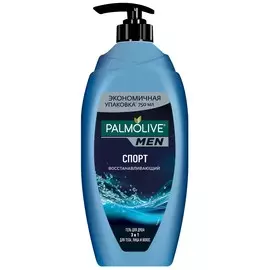 Гель для душа мужской Palmolive MEN Спорт Восстанавливающий с экстрактом цитрусовых 3 в 1 для тела, волос и лица, 750 мл