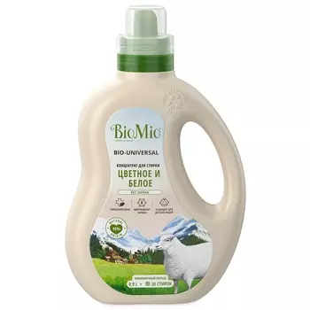 Гель для стирки BioMio COLORS & WHITES универсальный для цветного и белого белья 900 мл