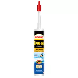 Герметик Момент Санитарный для ванной и кухни белый 280 мл
