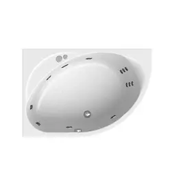 Гидромассажная ванна Radomir Мелани Актив белая левосторонняя 140х95 см