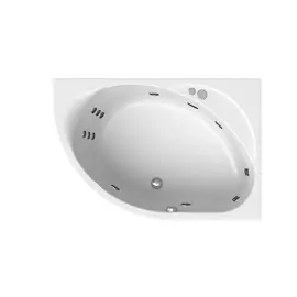Гидромассажная ванна Radomir Мелани Актив белая правосторонняя 140х95 см