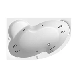 Гидромассажная ванна с полотенцесушителем Radomir Ирма Актив белая левосторонняя 149х96 см
