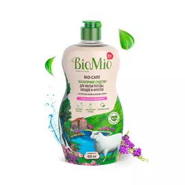 Гипоаллергенное эко средство для мытья посуды, овощей и фруктов BioMio BIO-CARE Концентрат, ВЕРБЕНА, 450 мл