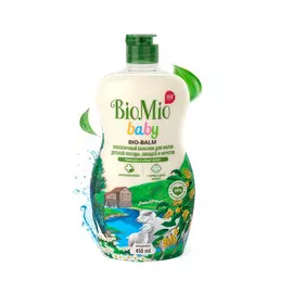 Гипоаллергенный эко бальзам для мытья детской посуды BioMio BABY BIO-BALM Ромашка и Иланг-иланг, 450 мл