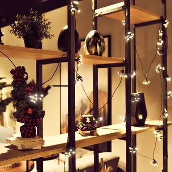 Гирлянда электрическая Lotti bunch 320 leds теплый белый 4+16 м со стартовым шнуром