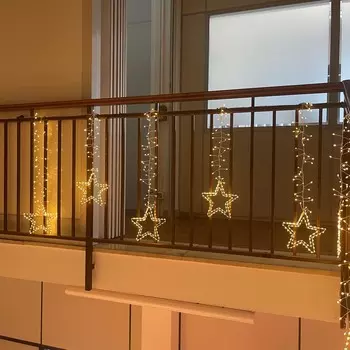 Гирлянда бахрома Lotti cluster 950 microLEDs со стартовым шнуром