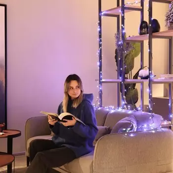 Гирлянда Lotti 300 голубых/белых minileds 18+4 м со стартовым шнруром