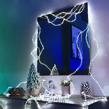 Гирлянда Lotti 625 microleds белый 4+10 м со стартовым шнуром