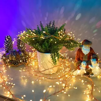 Гирлянда Lotti cluster 1080 microleds медный кабель 4+9 м со стартовым шнуром