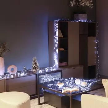 Гирлянда Lotti NSLG-MHD Minicluster 1000 голубых/белых miniled 4+20 м со стартовым шнуром