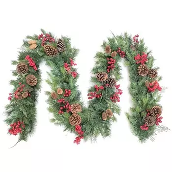 Гирлянда Mercury NY alta badia с шишками 270 см