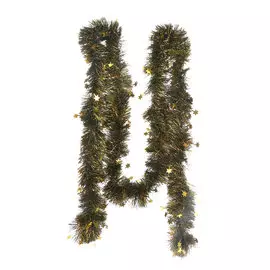 Гирлянда новогодняя Царь-Елка зеленая с золотыми звездами