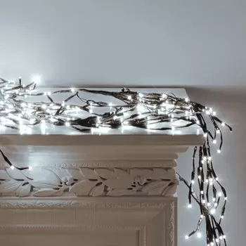 Гирлянда новогодняя Edelman ny 2000 led теплый белый 5+14,7 м со стартовым шнуром