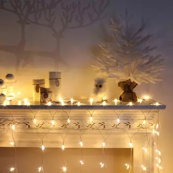 Гирлянда стартовая Reason 162 LED теплый/холодный белый, 282х90 см