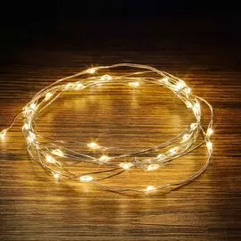 Гирлянда светящаяся Kaemingk 195 см зелено-желтая 40 LED на батарейках