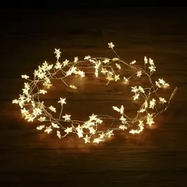 Гирлянда светящаяся Kaemingk 485849 120 см 100 LED серебристо-желтая