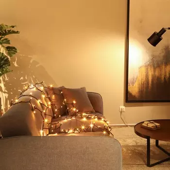 Гирлянда уличная Lotti 120 maxiled теплый белый 1,5+10 м со стартовым шнуром