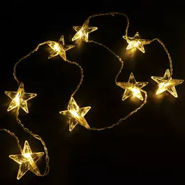 Гирлянда-занавес Star Trading System LED электрическая 90x200 звёзды со стартовым шнуром