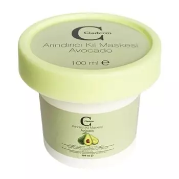 Глиняная маска для лица Claderm Avocado / Авокадо 100 мл
