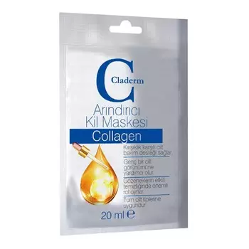 Глиняная маска для лица Claderm Collagen / Коллаген 20 мл