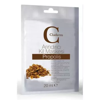 Глиняная маска для лица Claderm Propolis / Прополис 20 мл