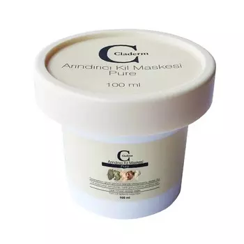 Глиняная маска для лица Claderm Pure / Натуральная 100 мл