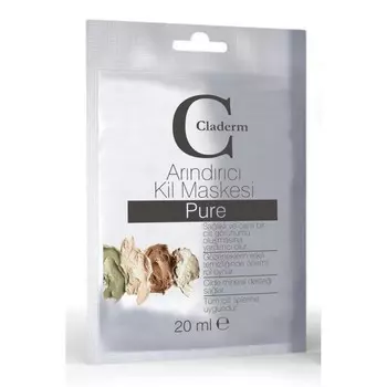Глиняная маска для лица Claderm Pure / Натуральная 20 мл