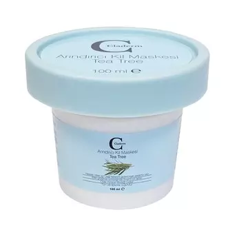 Глиняная маска для лица Claderm Tea Tree / Чайное Дерево 100 мл