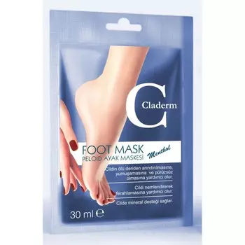 Глиняная маска для стоп Claderm Menthol / Ментол 30 мл