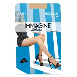 Гольфы Immagine IMM-Golfo 20 GB daino 2 пары