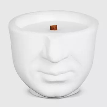 Голова мужская гипсовая Home Interiors белая