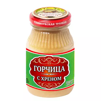 Горчица Семилукская трапеза с хреном, 150 г