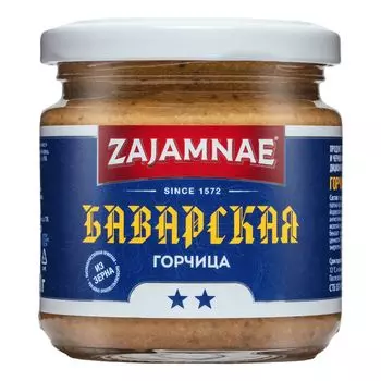 Горчица Zajamnae Баварская, 190 г