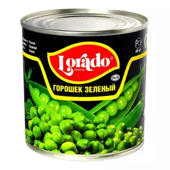 Горошек зеленый Lorado 425 мл